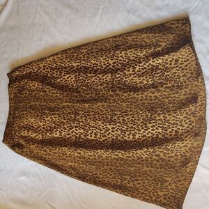 Byer California Animal Print A-Line Skirt Size L